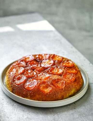 Apricot and Cardamom Upside-down Pudding